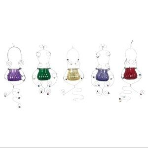 Set of 5 Hanging Garden Tealights NWOT